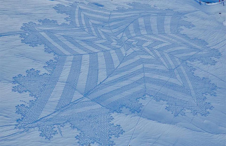 Snow Art by Simon Beck