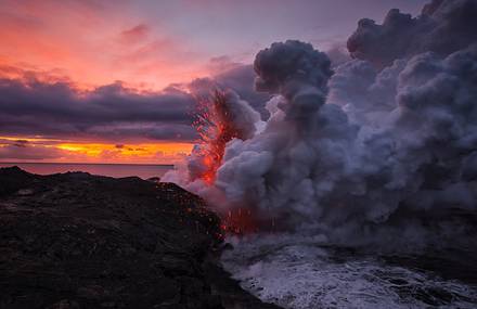 Lava meets Ocean