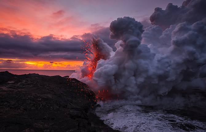 Lava meets Ocean