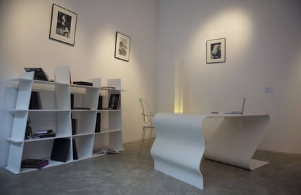 L’ARCHITECTE CHRISTOPHE VEILLE SIGNE UNE LIGNE DE MEUBLES EN HI-MACS