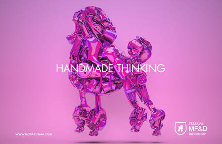 Poodle. handmade thinking
