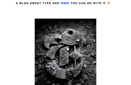 Typostrate typography more than letters from A-Z