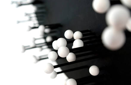« MOCAP » bamboo wall clock   (is time an illusion?) by J.P.Meulendijks