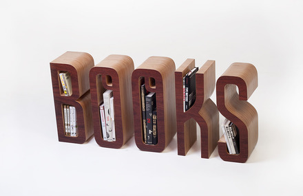 Typographic Bookshelf