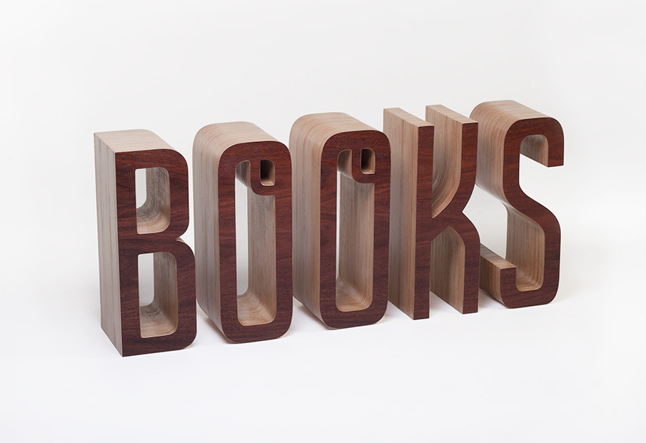 Typographic Bookshelf 8