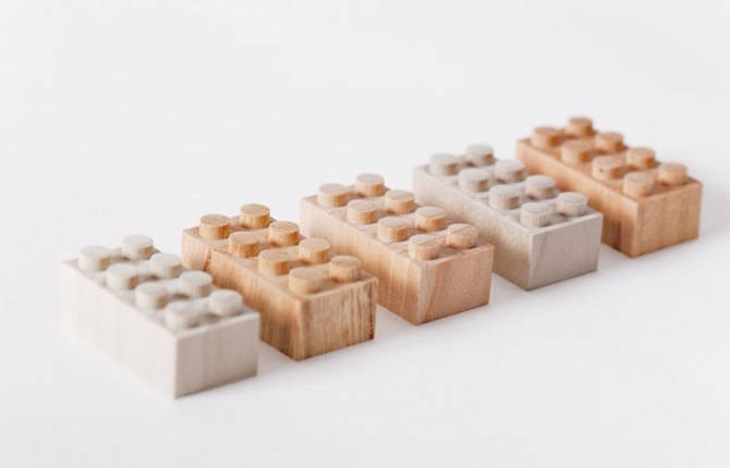 Wooden Lego Bricks