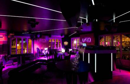 Bar discothèque l’ARQ – Lumière design