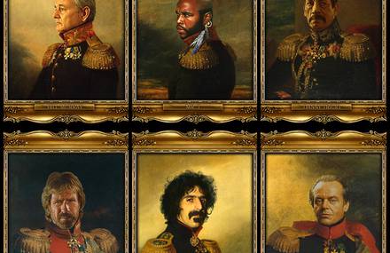 Celebrity Stars x Russian General portraits