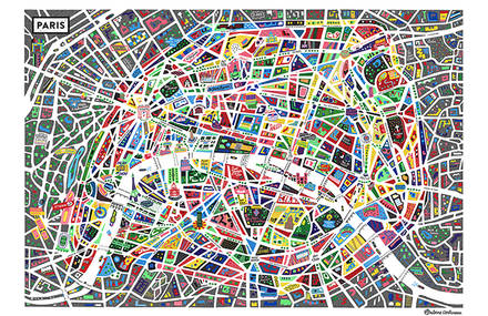 A Map of Paris by Antoine Corbineau