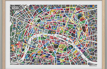 A Map of Paris by Antoine Corbineau
