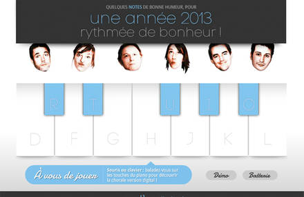 Carte de voeux interactive Axellesdigital