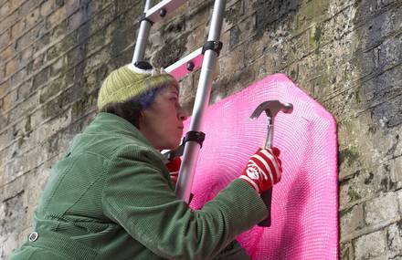 Graffiti knitting transforms Brixton in London with unique street art installation with Toyota’s Positive Power
