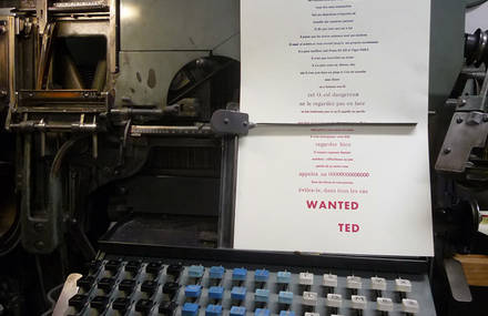 « 22, Placards ! » ouvrage réalisé en typographie