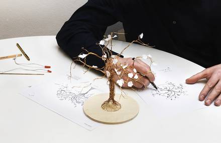 Perrier Jouet x Tord Boontje – l’Arbre de Dégustation