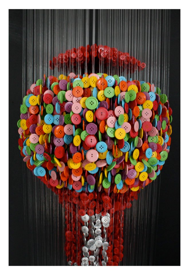 Buttons Sculptures by Augusto Esquivel4