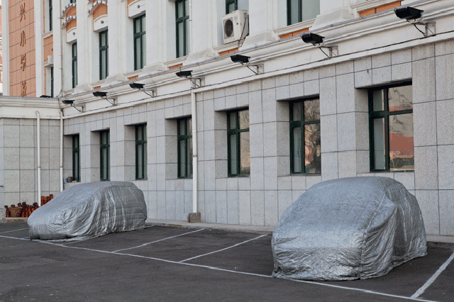 Covered Cars in China11