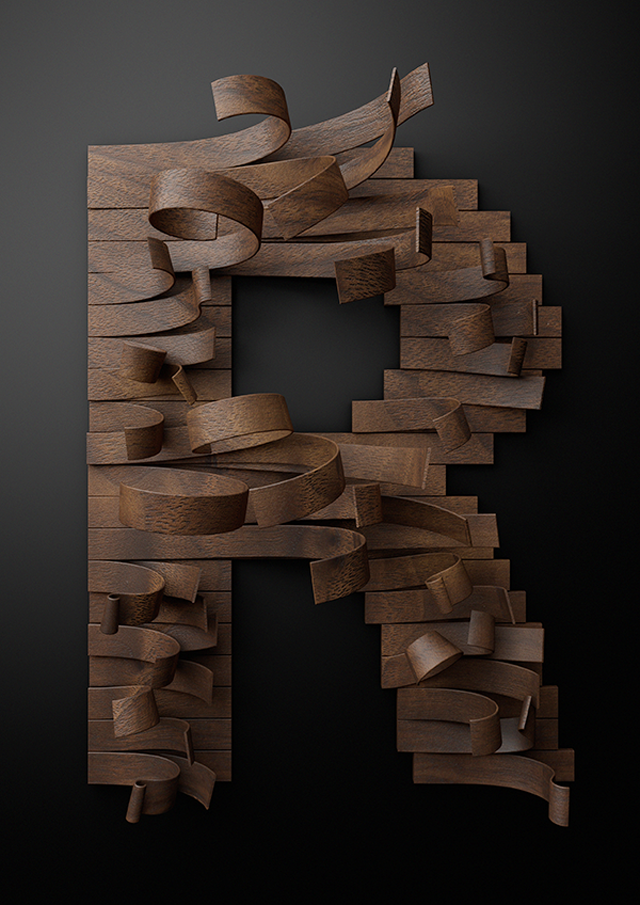 Nike Typography with Wooden Slats10