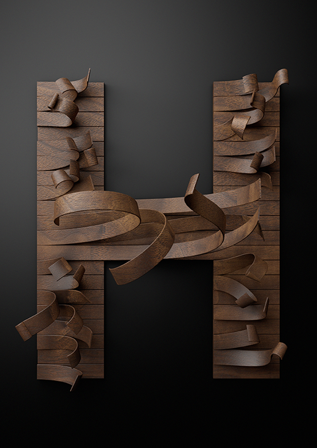 Nike Typography with Wooden Slats20