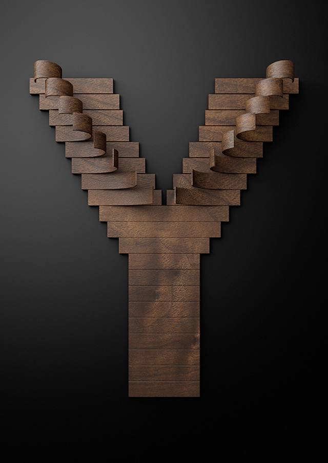 Nike Typography with Wooden Slats3