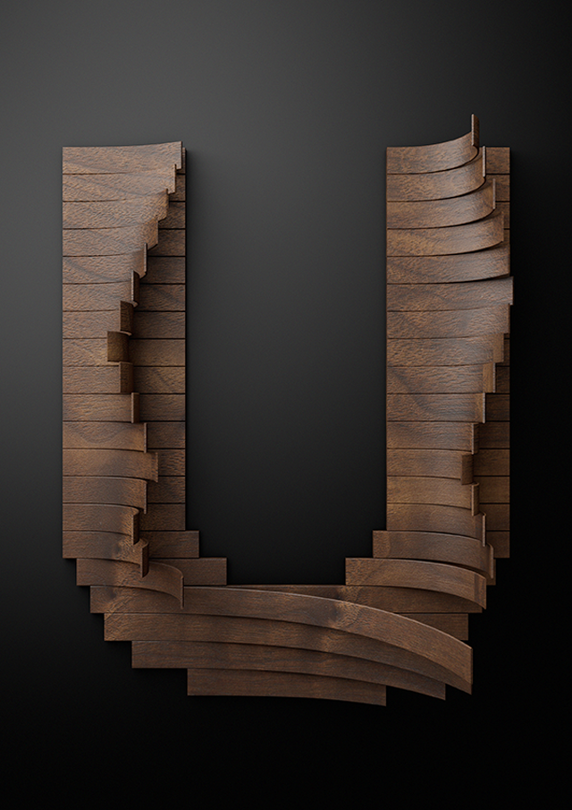 Nike Typography with Wooden Slats7