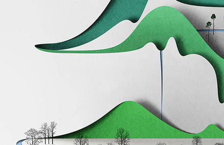 Paper Vertical Landscape