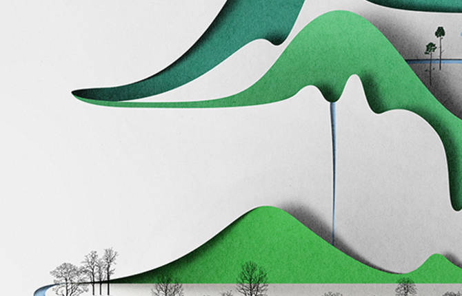 Paper Vertical Landscape