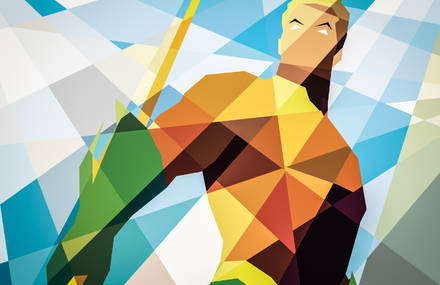 DC COMICS GOES GEOMETRIC