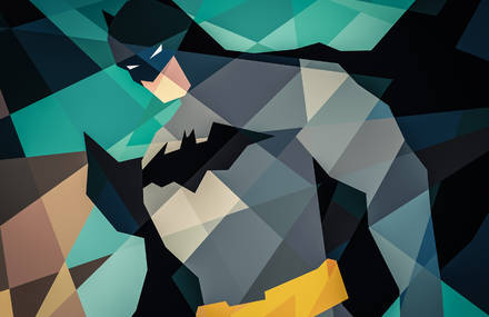 DC COMICS GOES GEOMETRIC