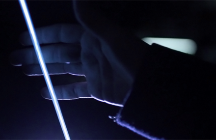 Portée/ – Monumental interactive installation in a church