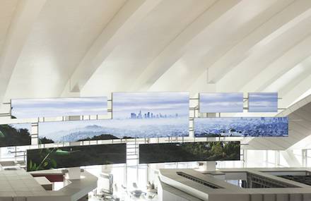 Los Angeles International Airport (LAX) iconic architectural media features