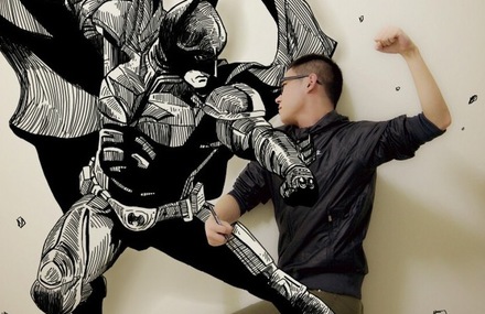 Comic Book Illustrations Into the Real World