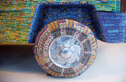 Lottery Ticket Sculptures