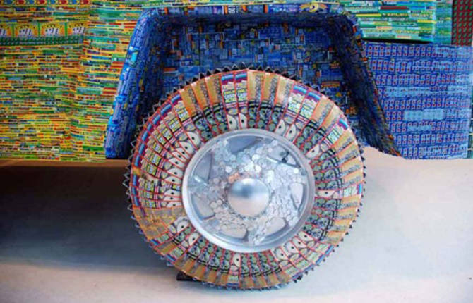 Lottery Ticket Sculptures