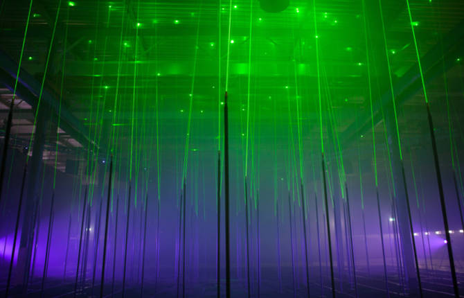 Musical Laser Forests