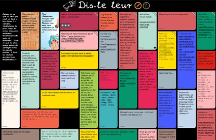 Un nouveau site : un mur de post-it où l’on peut s’exprimer librement et facilement !