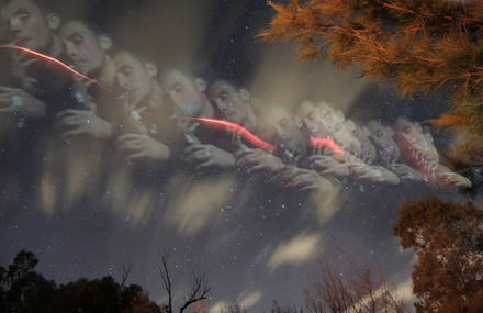Kambah Pools slow shutter image layering