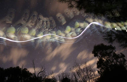 Kambah Pools slow shutter image layering