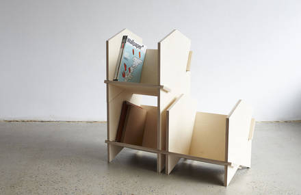 Chevron Shelves by Henry Wilson