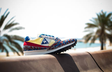 sivasdescalzo customizes the iconic Le coq sportif Eclat sneaker