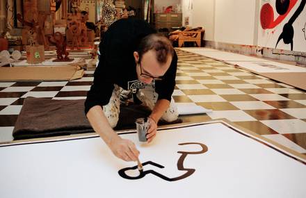 Un ado dans le studio de Keith Haring
