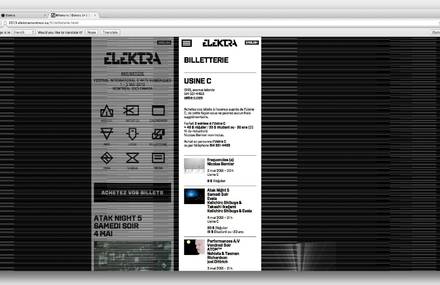 Campagne ELEKTRA Festival Montréal