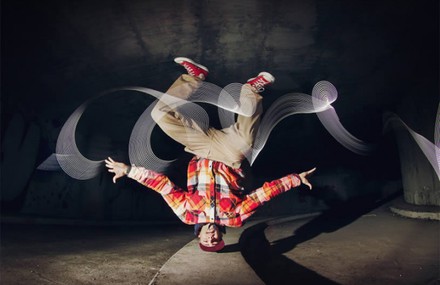 Breakdance Light Painting