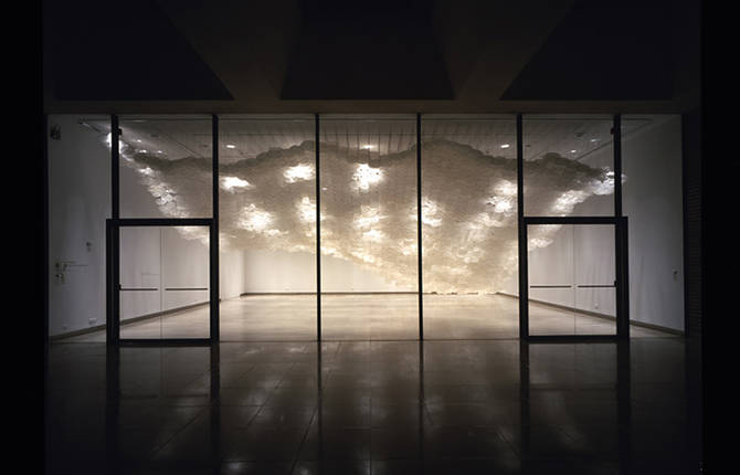 Indoor Cloud Formed with Kites