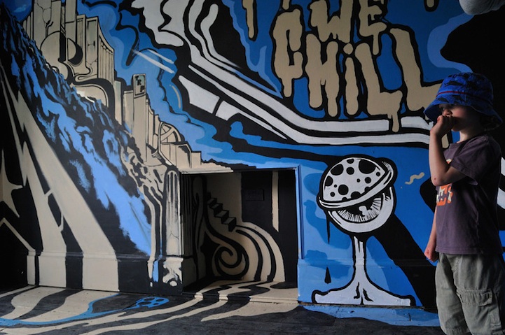 Street Art Explodes Inside a London Room2