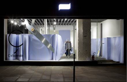 CuldeSac™ dressed up the presentation of the latest capsule collection created by the French firm: Ç x Façonnable