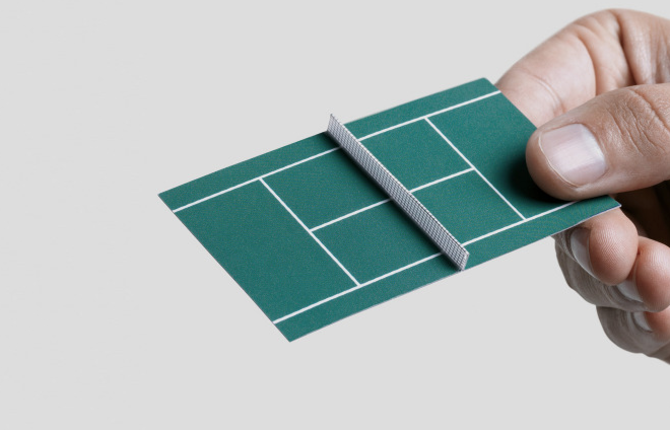 Tennis Court Business Card