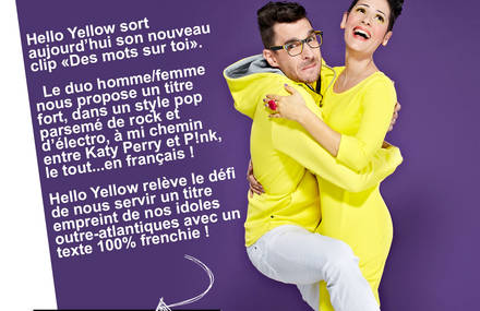 Nouveau clip Hello Yellow – Des mots sur toi