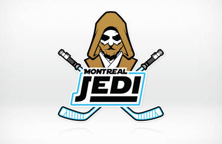 Logo design for “Montreal Jedi” Hockey team