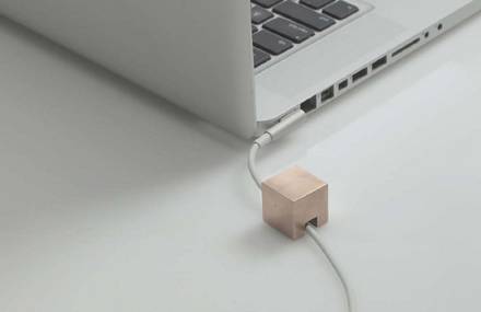 Bronze Cable Holder by Kebei Li