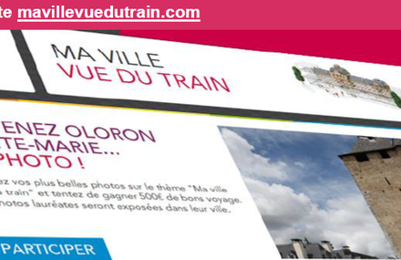 Participez au concours photo MA VILLE vue DU TRAIN